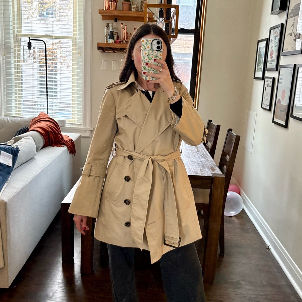 Women's Classic Tan Trench Coat - Banana Republic x Olivia Palermo Collab